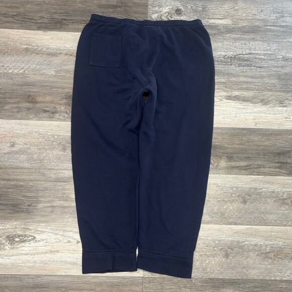 Vintage Nike Blue Mens L Swoosh Spell Out Athleisure USA Made Jogger Sweatpants - Picture 3 of 12